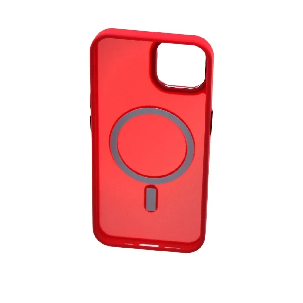 Thomo Red Premium Matte Magnetic Case for iPhone 13 14 Protective Cover